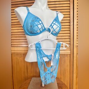 Victoria's Secret Blue Bra Intimates Sleepwear